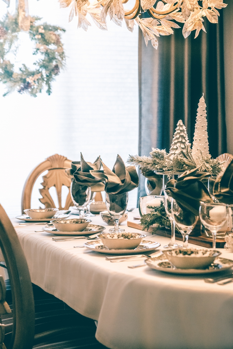 Decoración navideña para restaurantes clásica