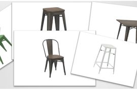Silla Tolix para hostelería