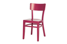 Silla madera Andrax School IV rosa