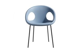 Silla de diseño azul Drop