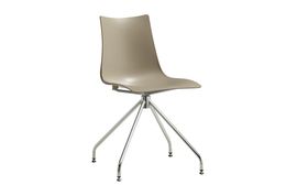 Silla giratoria Zebra Caballete beige