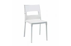 Silla para exterior blanca diva