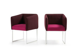 Sillón Cubo rojo antracita