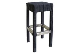 Taburete Rattan negro