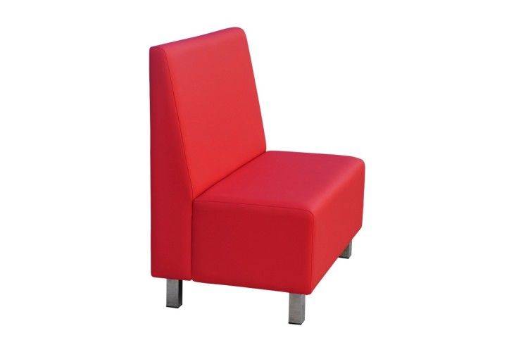 Banco hosteleria Twist rojo lateral