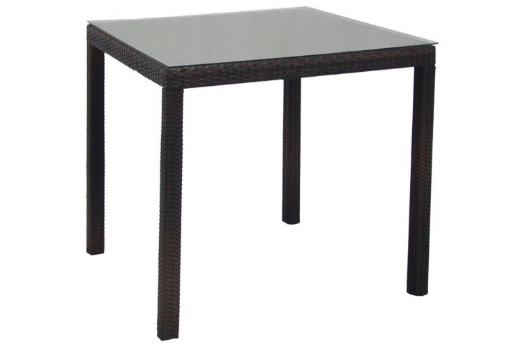 Mesa de rattan Karma chocolate