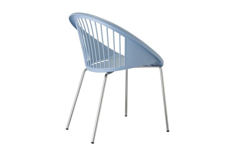 silla de diseño para hosteleria Giulia azul